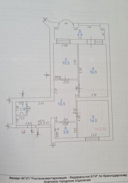 Продается 2-к. квартира в Анапе.