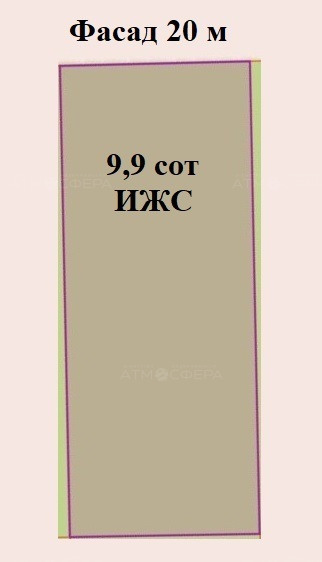 Участок ИЖС 9,9 сот в п. Веселовка