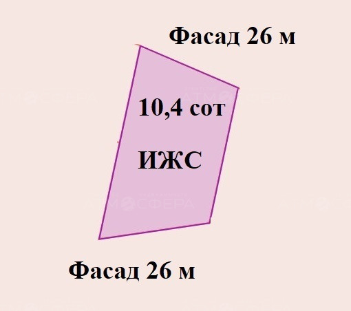Участок ИЖС 10,4 сот в х. Семигорский
