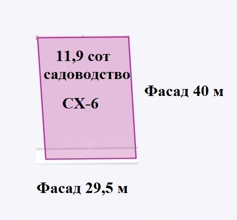 Угловой участок 11,9 сoток в ТСН Парус в МО Феодосия